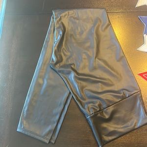 Pleather pants